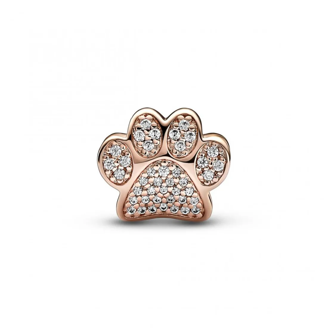 Charm Patte en Métal doré à l'or rose fin 585/1000