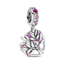 Charm Pendant Arbre de vie Cœur rose Pandora People