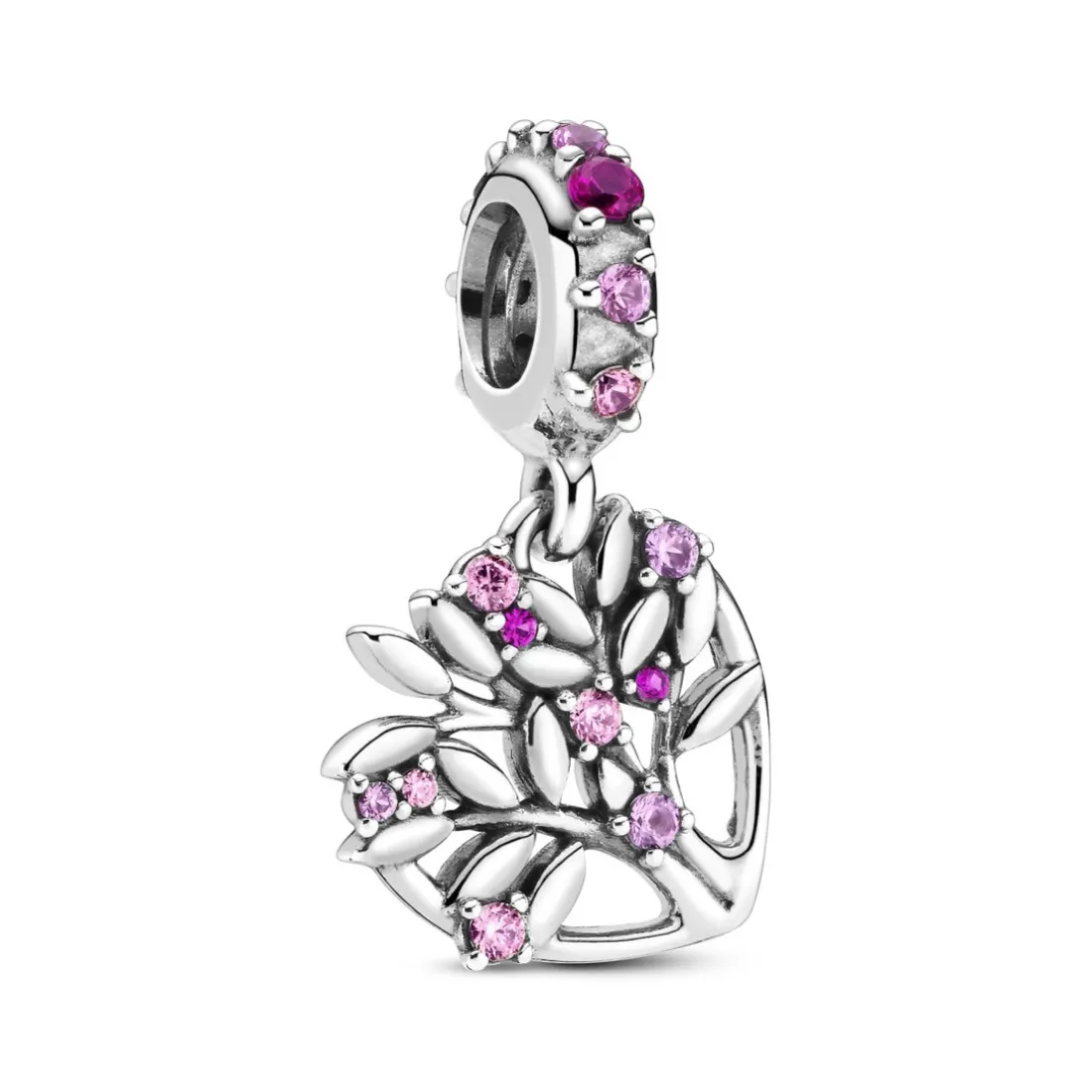 Charm Pendant Arbre de vie Cœur rose Pandora People