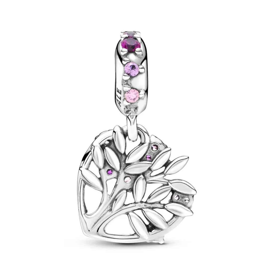 Charm Pendant Arbre de vie Cœur rose Pandora People