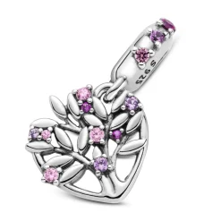 Charm Pendant Arbre de vie Cœur rose Pandora People