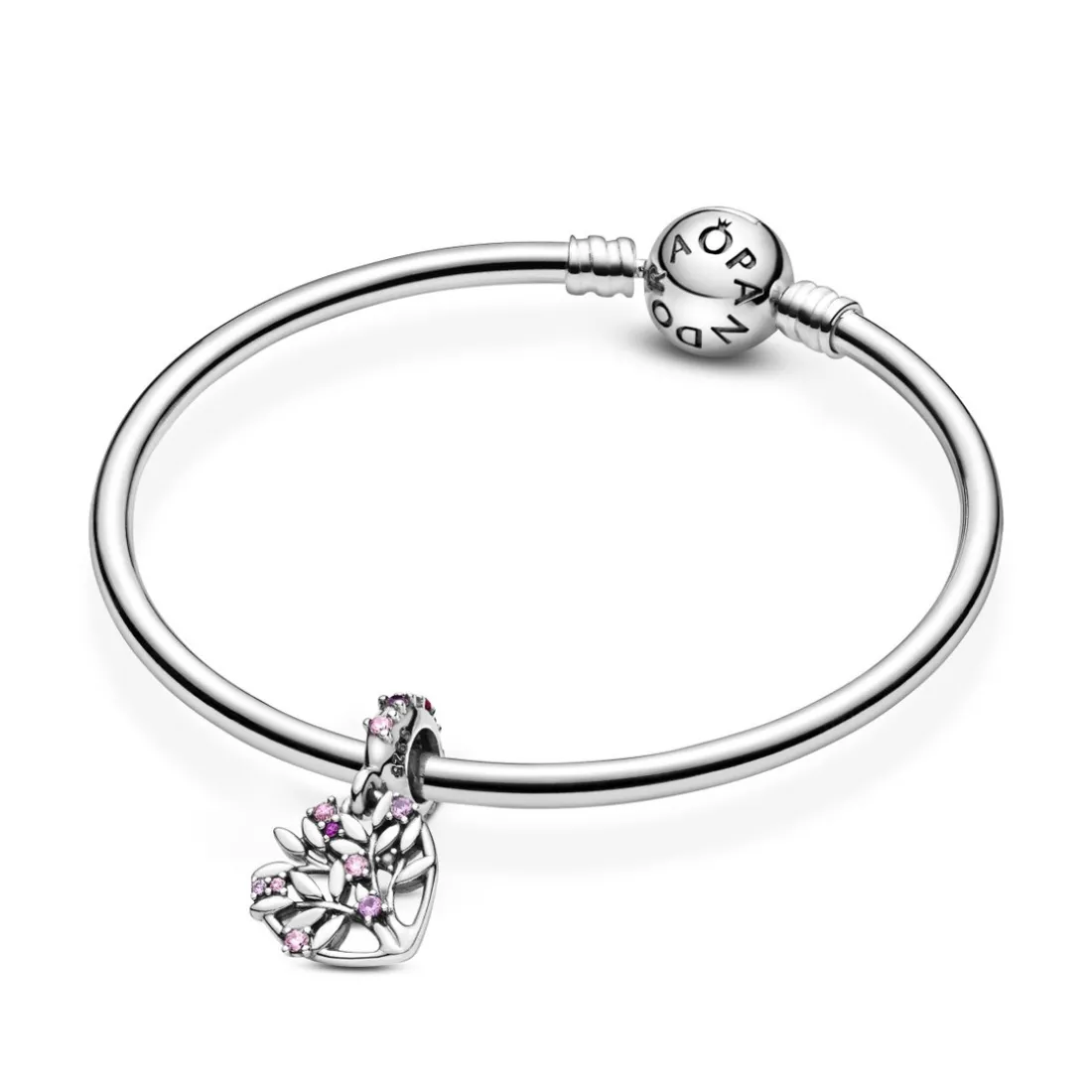 Charm Pendant Arbre de vie Cœur rose Pandora People