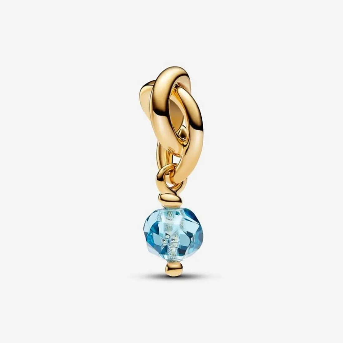 Charm Pendant Cercle de l'Éternité Bleu Azur Facetté