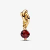 Charm Pendant Cercle de l'Éternité Rouge Facetté