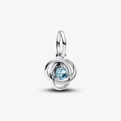 Charm Pendant Cercles de l’Éternité Bleu Azur