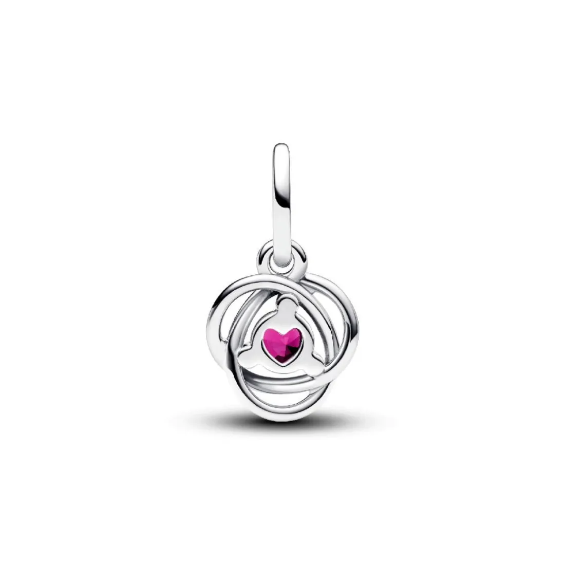 Charm Pendant Cercles de l’Éternité Rose