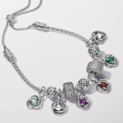 Charm Pendant Cercles de l’Éternité Vert