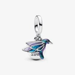 Charm Pendant Double Colibri