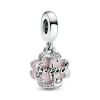 Charm Pendant Double Trèfle à Quatre Feuilles de l'Amitié