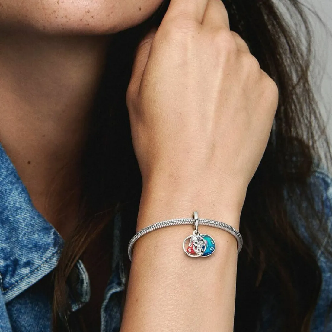 Charm Pendant Lilo & Stitch Disney x Pandora - Argent Bleu