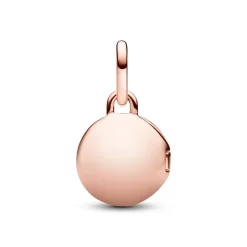Charm Pendant Médaillon Amour Ouvrable et Gravable Rose