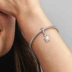 Charm Pendant Murano Tortue de Mer Rose - Pandora