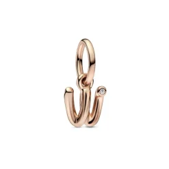 Charm Pendant Pandora - Alphabet Lettre w Manuscrite