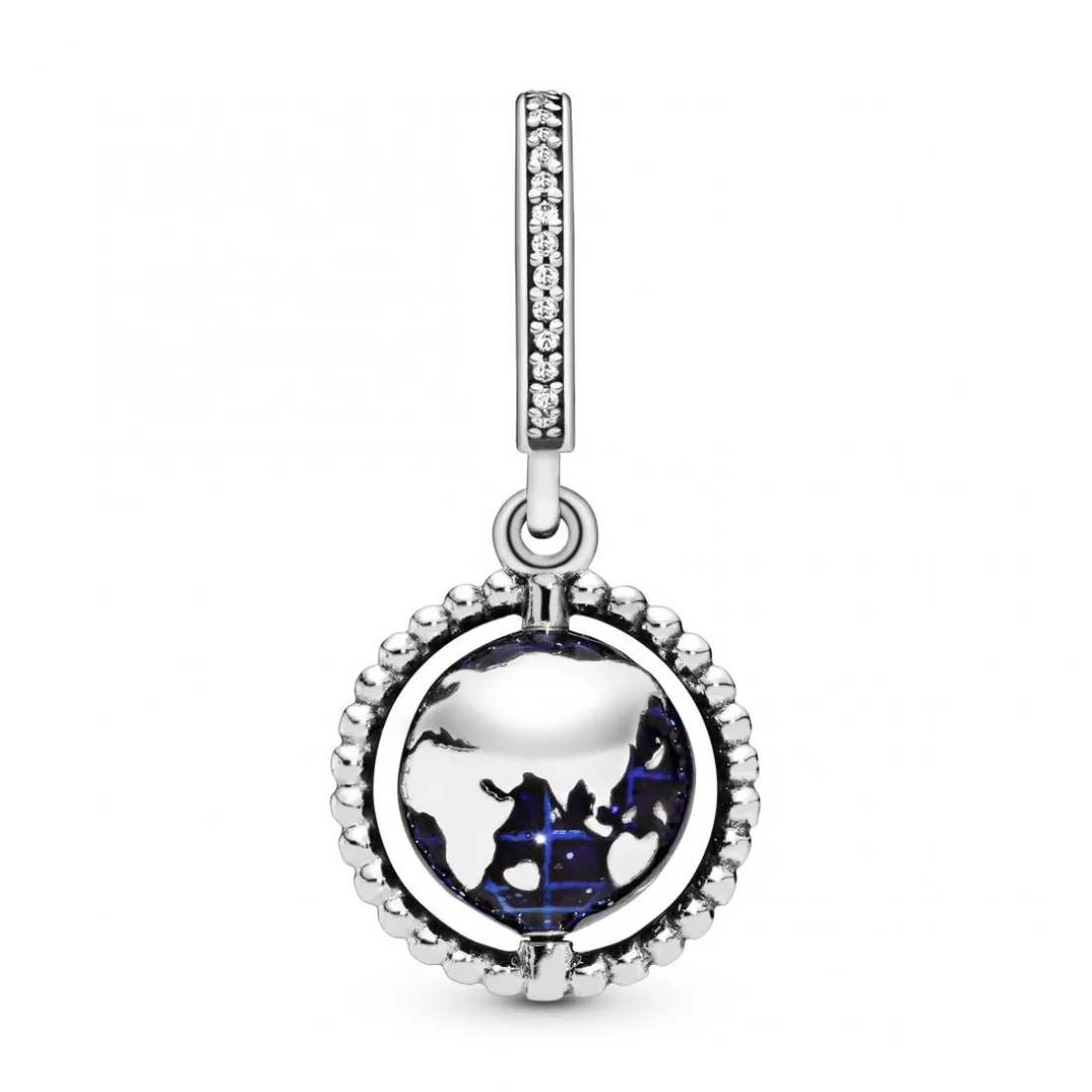 Charm Pendant Pandora Moments Globe Pivotant