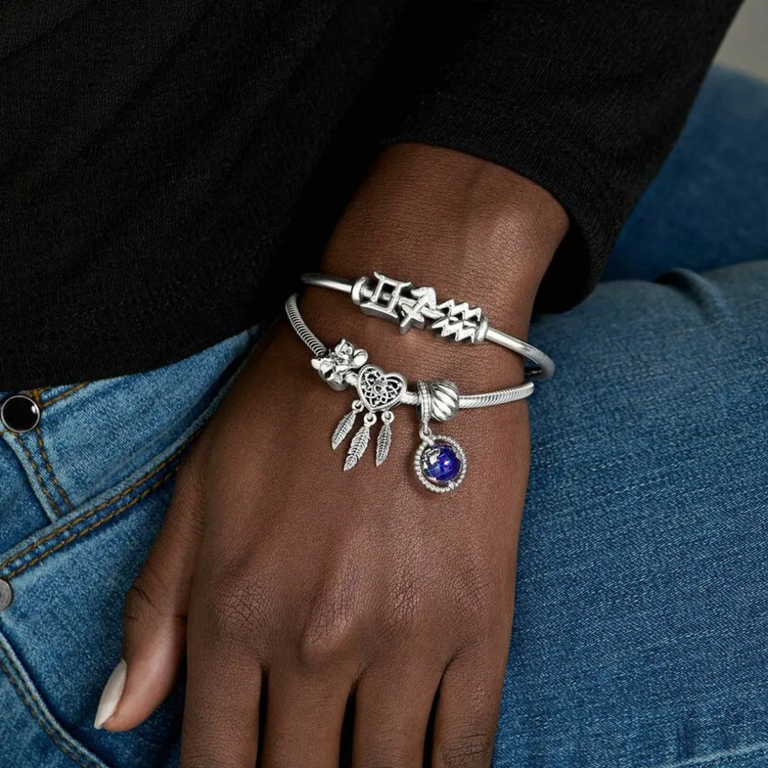 Charm Pendant Pandora Moments Globe Pivotant