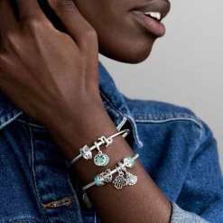 Charm Pendant Pandora Moments Trèfle à Quatre Feuilles Chanceuse