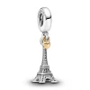 Charm Pendant Pandora Moments Tour Eiffel Paris et Cœur