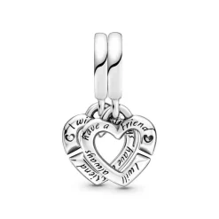 Charm Pendant Séparable Cœurs de Sœurs Pandora Moments