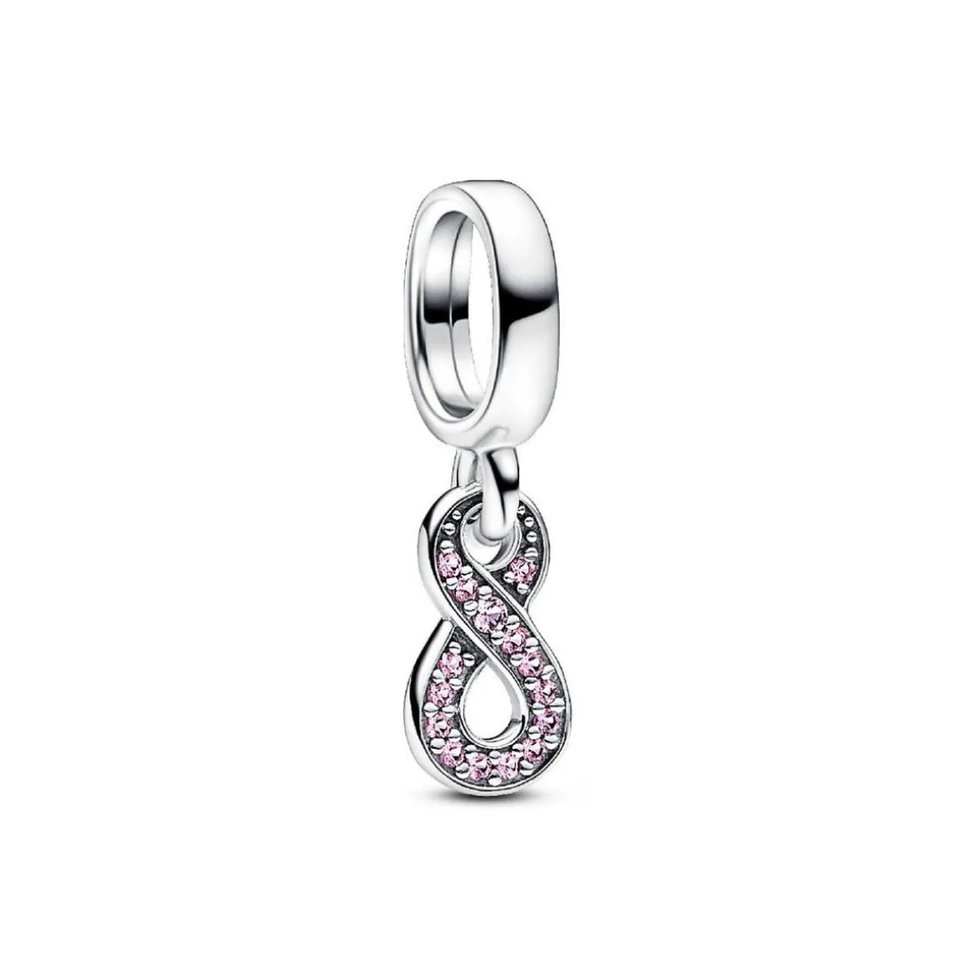 Charm Pendant Symbole de l'Infini Scintillant