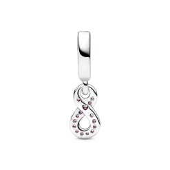 Charm Pendant Symbole de l'Infini Scintillant