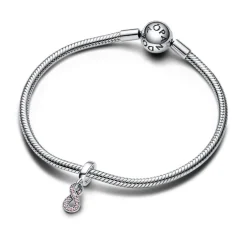 Charm Pendant Symbole de l'Infini Scintillant