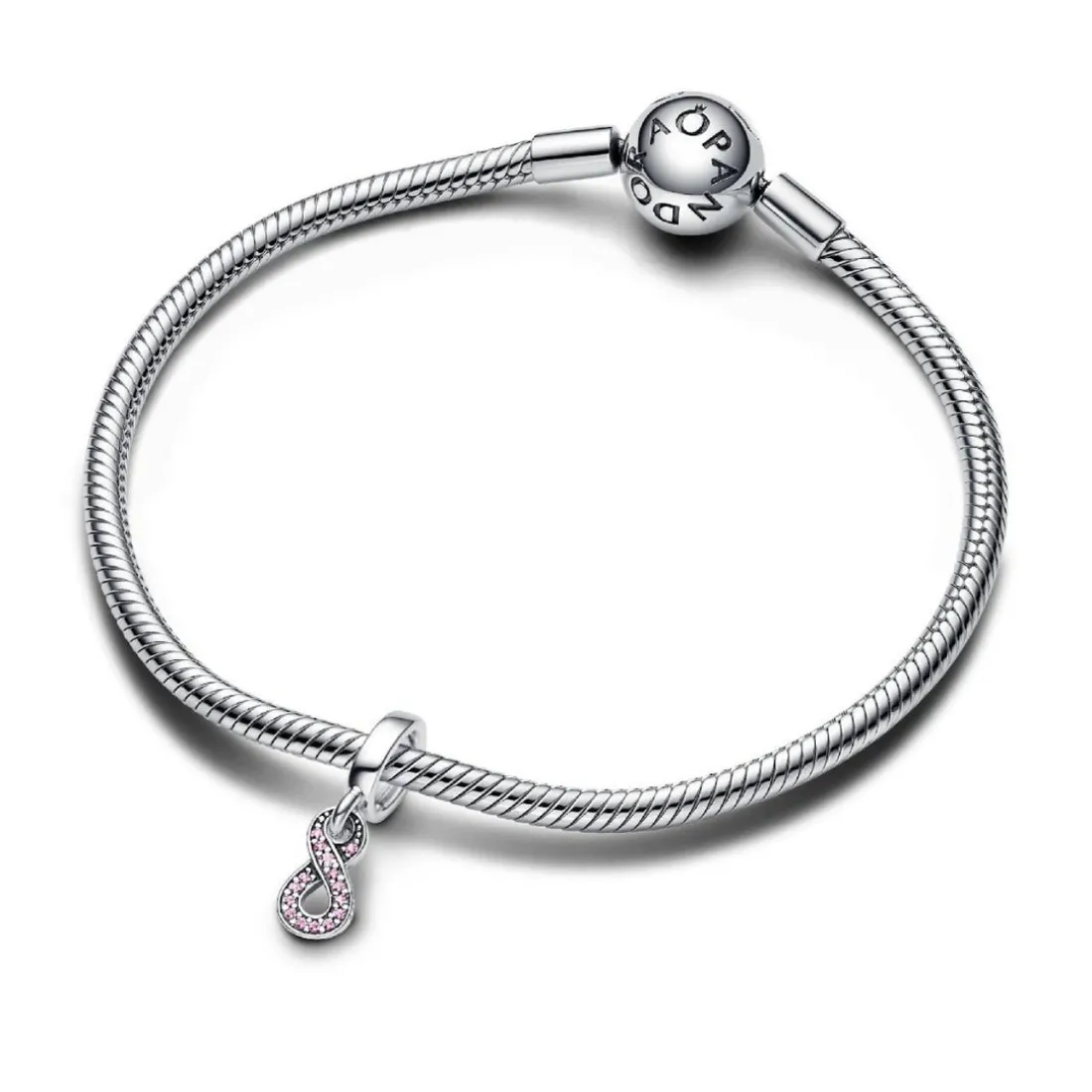 Charm Pendant Symbole de l'Infini Scintillant