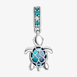 Charm Pendant Tortue de Mer en Verre de Murano Pandora Passions