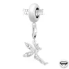 Charm perle fée par SC Crystal Paris® orné de cristaux Swarovski par SC Crystal BEA0044+CH0167-ARGENT-BLANC