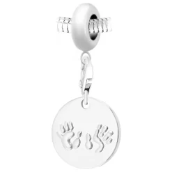 Charm perle Mains d'enfant par SC Crystal Paris® BEA0044+CH0110-argent