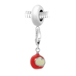Charm perle Pomme d'amour par SC Crystal Paris® BEA0044+CH0435-argent