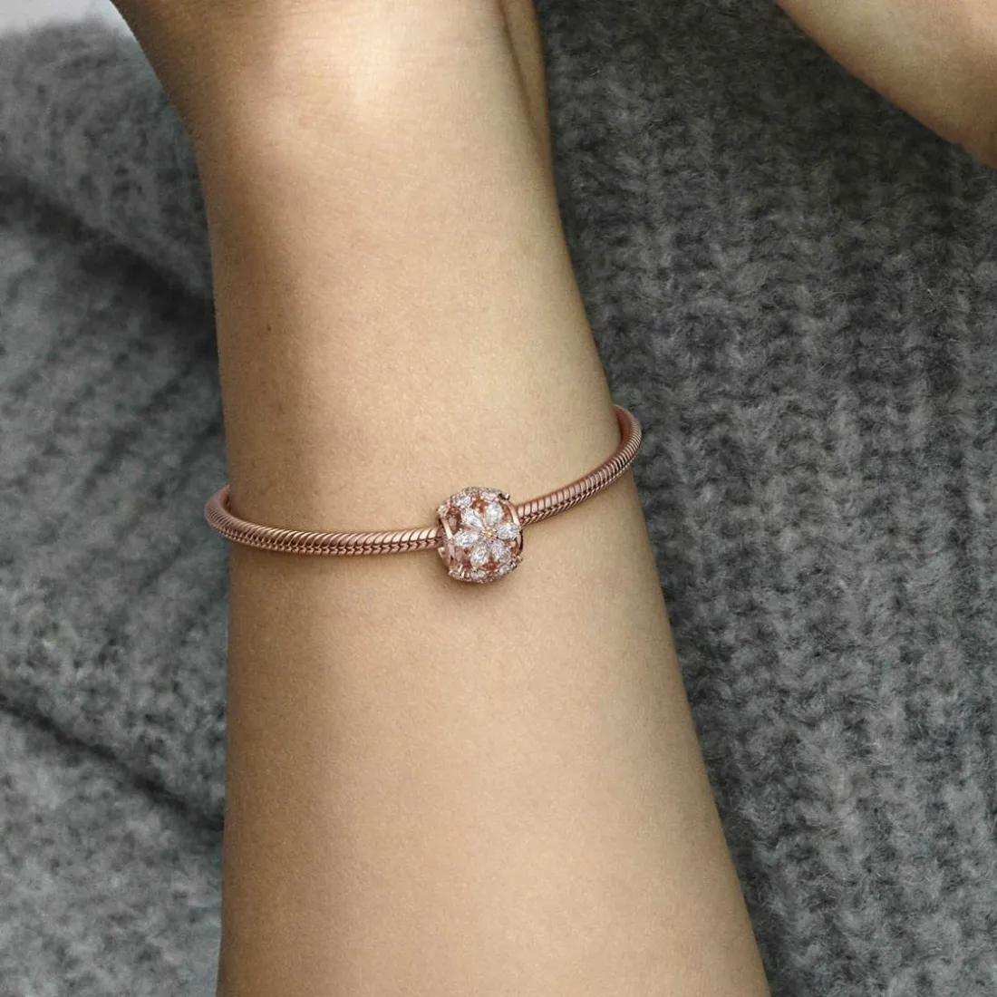 Charm Rond Herbier Scintillant – Pandora Timeless