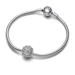 Charm Rond Pandora Timeless - Pavé Scintillant