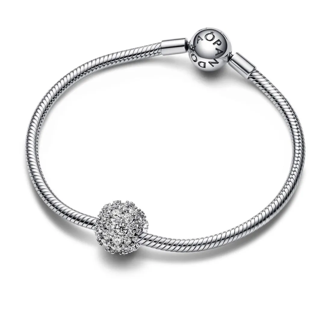 Charm Rond Pandora Timeless - Pavé Scintillant