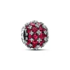Charm Rose Rond Pavé Scintillant