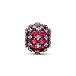 Charm Rose Rond Pavé Scintillant
