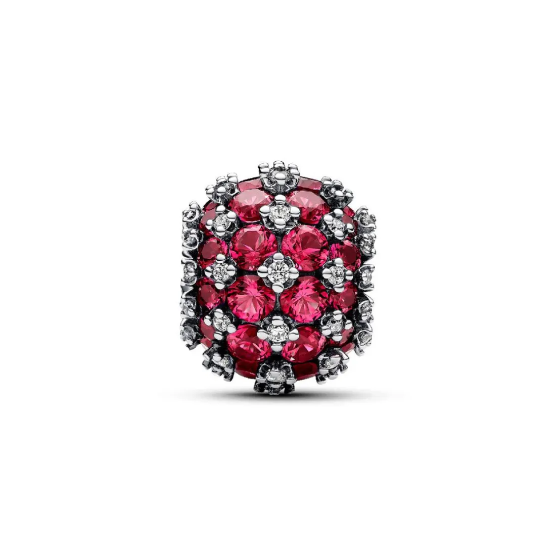 Charm Rose Rond Pavé Scintillant