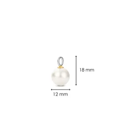 Charms et perles Ti Sento 9236PW-H - Argent, plaqué or
