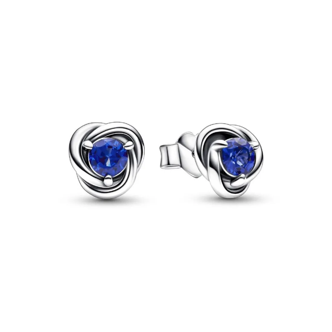 Clous d’Oreilles Pandora Cercles de l’Éternité Bleus