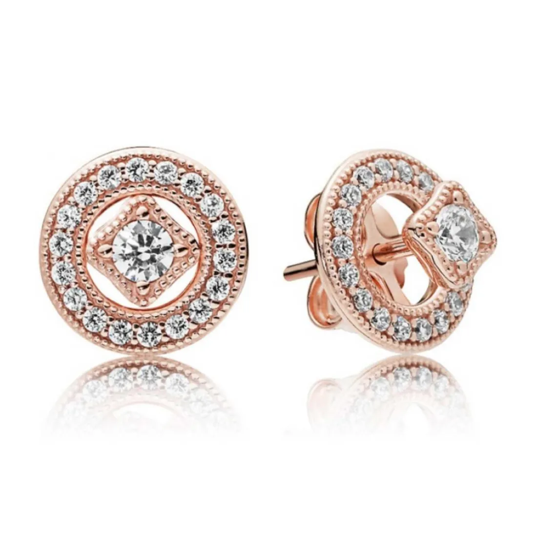 Clous d'Oreilles Pandora Timeless Cercle Vintage