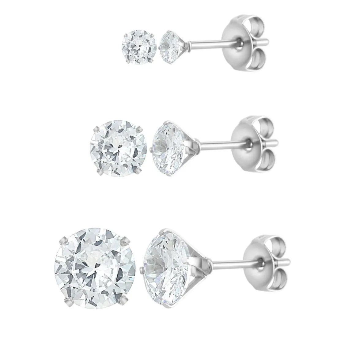 Clous D'Oreilles So Charm - B4176-ARGENT - Boucles D'Oreilles Argentées
