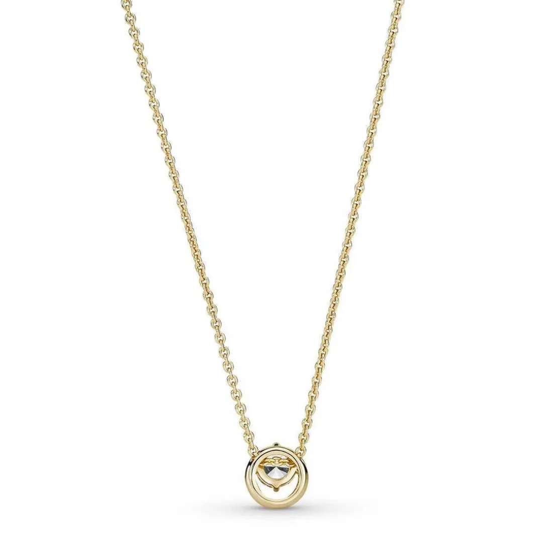 Collier avec Pendentif Pandora Timeless - Halo Rond Scintillant