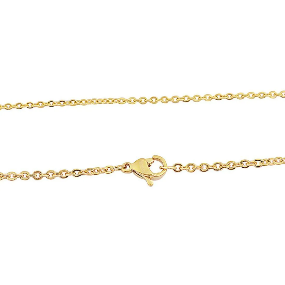 Collier et pendentif Femme Edforce 165-0155-S - Acier Doré