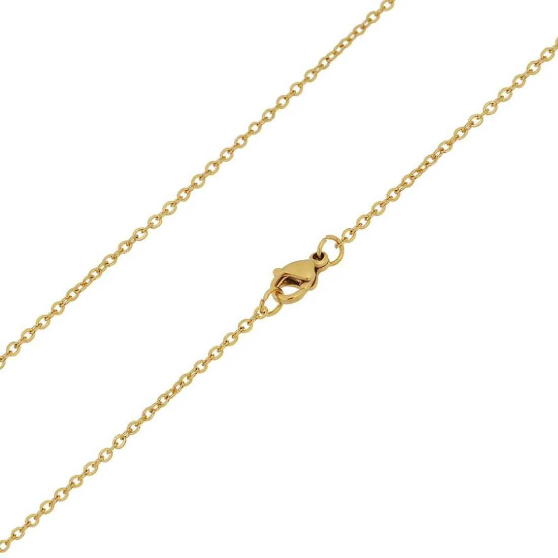 Collier et pendentif Femme Edforce 93-0916-S - Acier Doré
