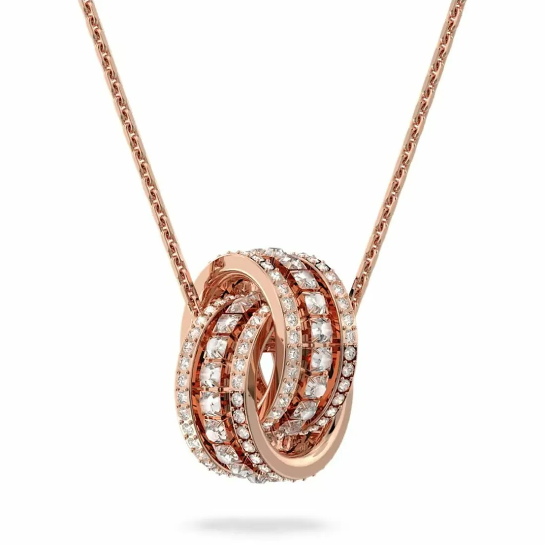 Collier et pendentif Swarovski Bijoux 5419853 - Acier Doré Rose Cristaux Swarovski Femme