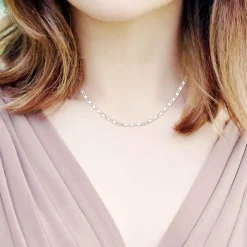 Collier femme Angèle M B2390-ARGENT - Acier Argent