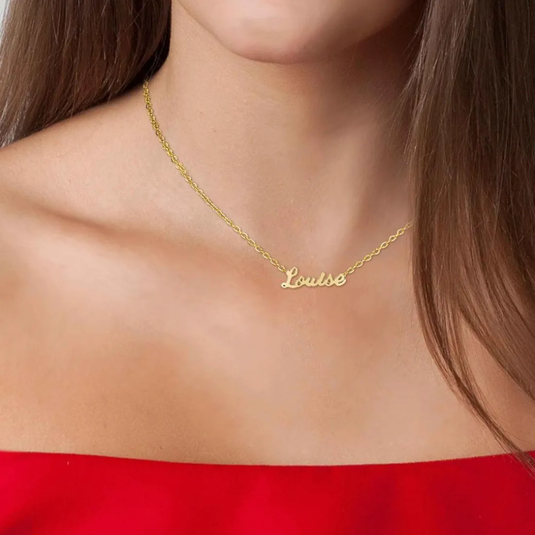 Collier Femme Athème - B2689-DORE-LOUISE Acier Doré