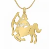 Collier Femme Athème - B2427-SAGITTAIRE Acier Doré