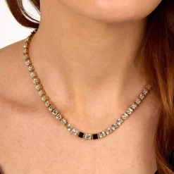 Collier Femme Karl Lagerfeld Stone - KLAYC04 Acier Doré