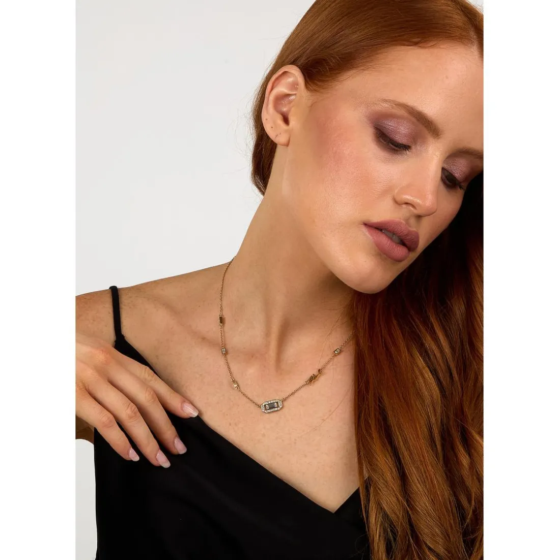 Collier Femme Karl Lagerfeld Stone - KLAYC09 Acier Doré