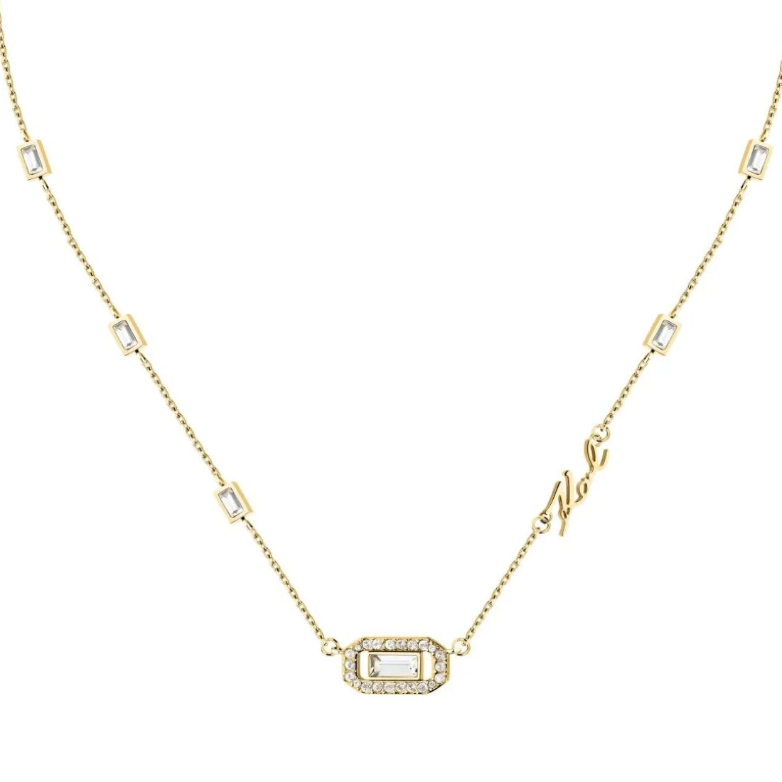 Collier Femme Karl Lagerfeld Stone - KLAYC09 Acier Doré